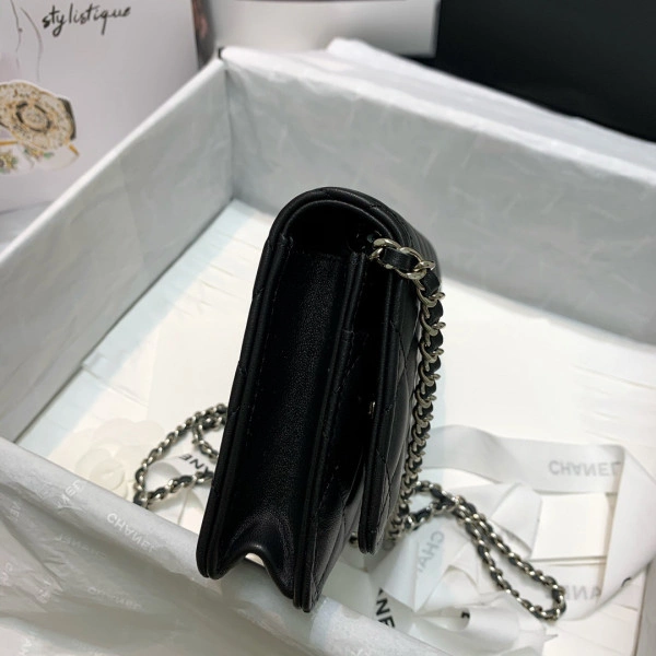 Trendy CHANEL CHAIN WALLET LAMBSKIN NEW EDITION 1345 - Image 5