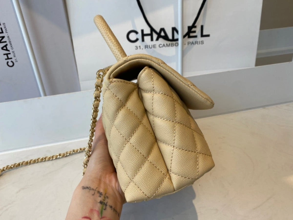CHANEL FLAP BAG WITH TOP HANDLE Trendy 1036 - Image 5