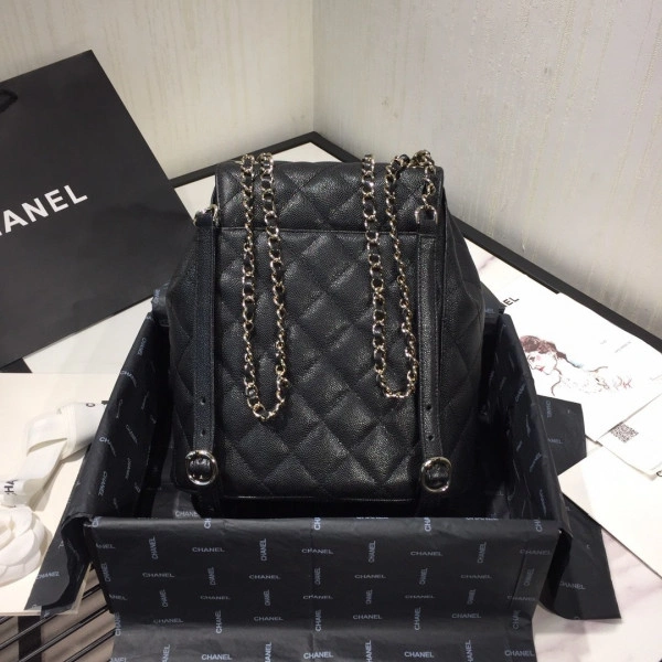 UrbanStyle CHANEL BACKPACK IN CAVIAR WITH GOLD HARDWARE 152 - Image 8