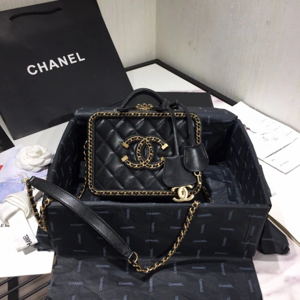 CHANEL VANITY CASE SMALL LARGE GoodFit 1275 - Image 3