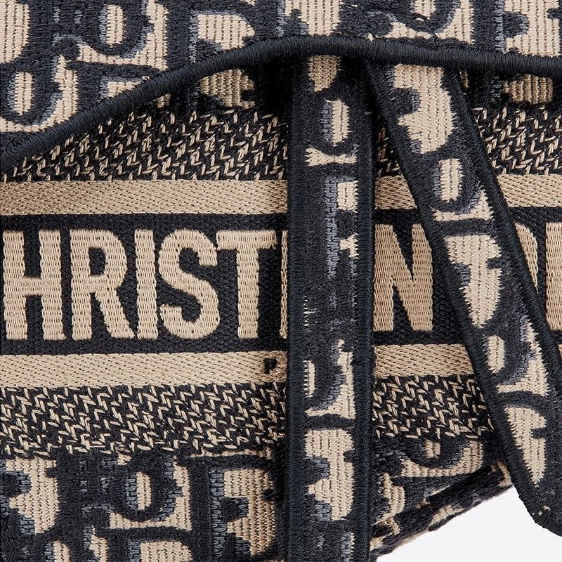Christian Dior Saddle Bag Oblique Motif Canvas Blue - Image 4