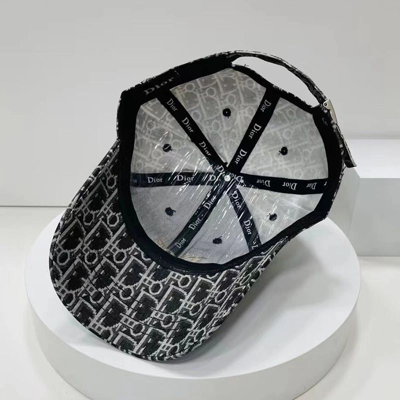 Dior Baseball Cap Shawn Logo Oblique Motif Canvas Black - Image 3