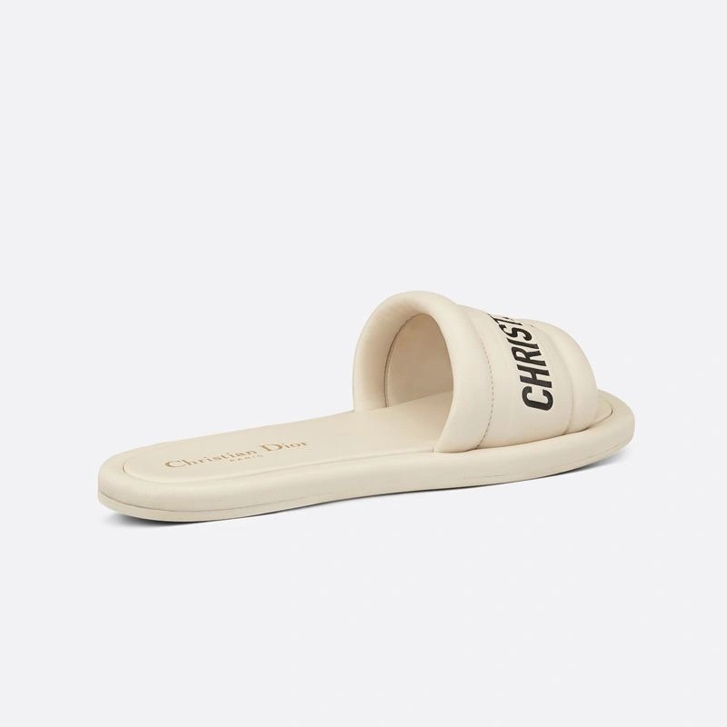 Dior Every-D Slides Women Lambskin White - Image 3