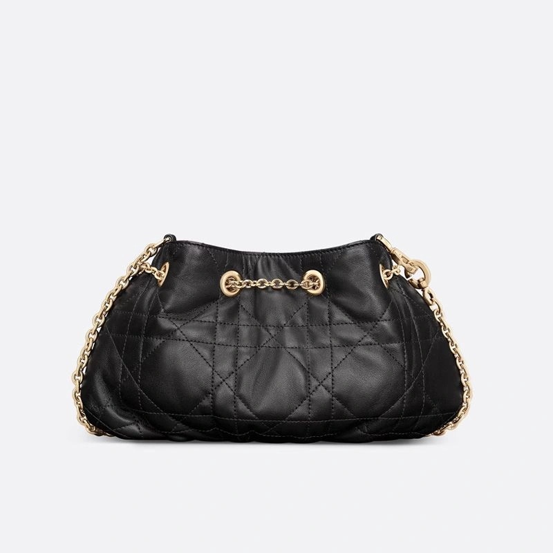 Small Dior Ammi Bag Macrocannage Lambskin Black - Image 3