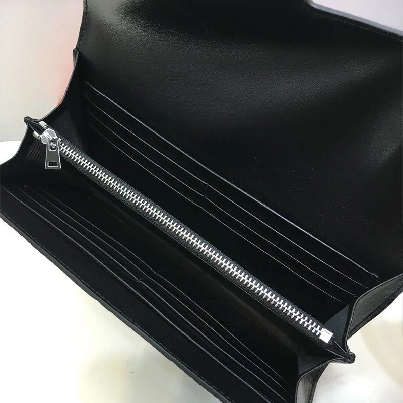 Hermes Constance Wallet Alligator Leather Palladium Hardware In Black - Image 4