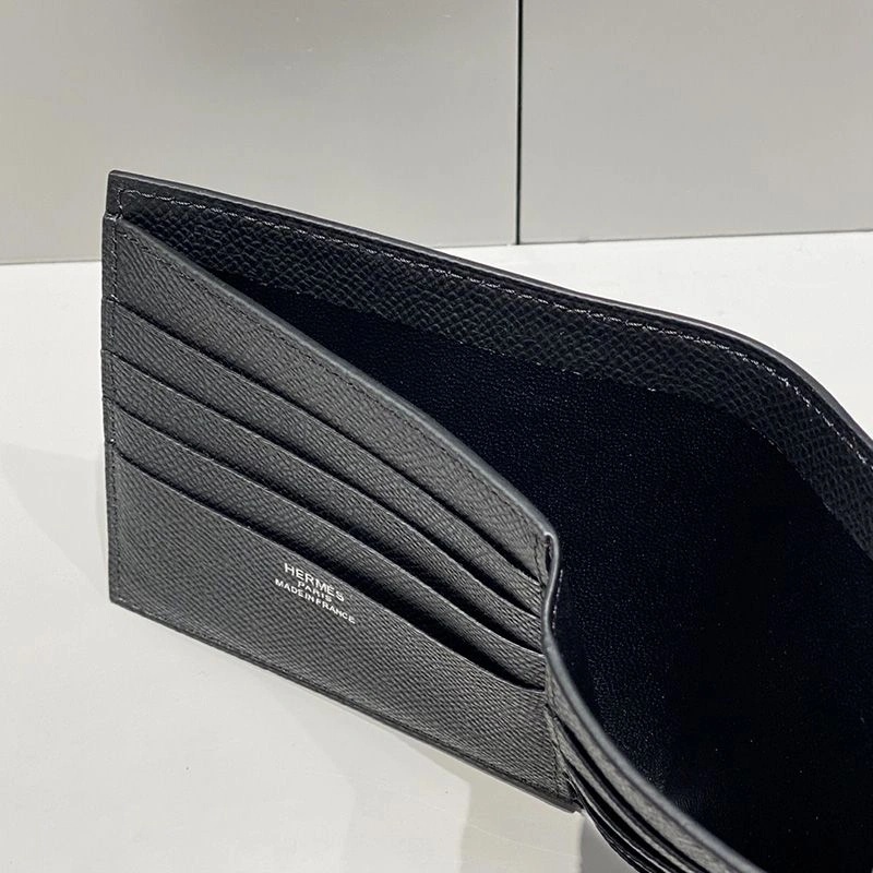 Hermes Copernic Compact Wallet Epsom Calfskin In Black - Image 3