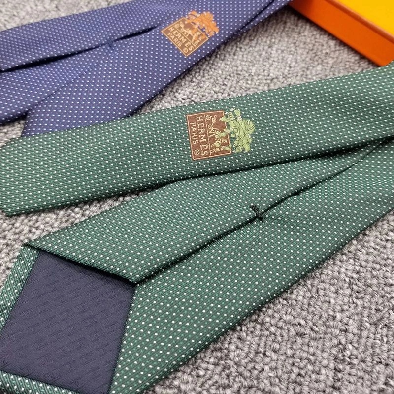 Hermes Digital H Tie In Blue - Image 3