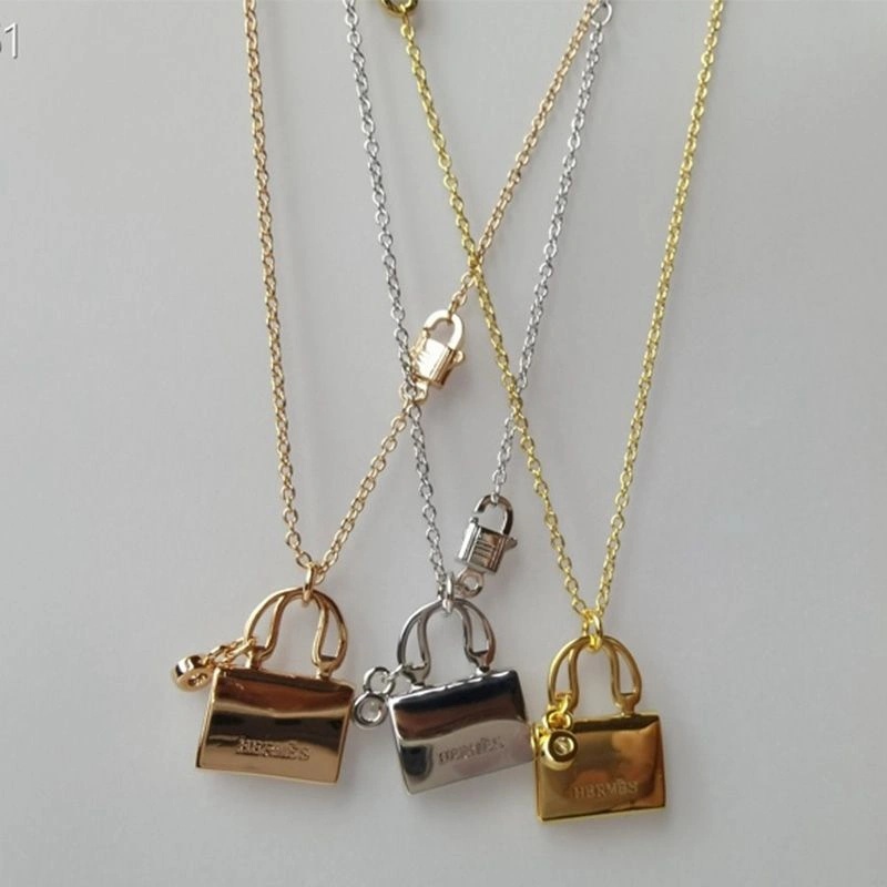 Hermes Glossy Constance Amulette Pendant Necklace - Image 3