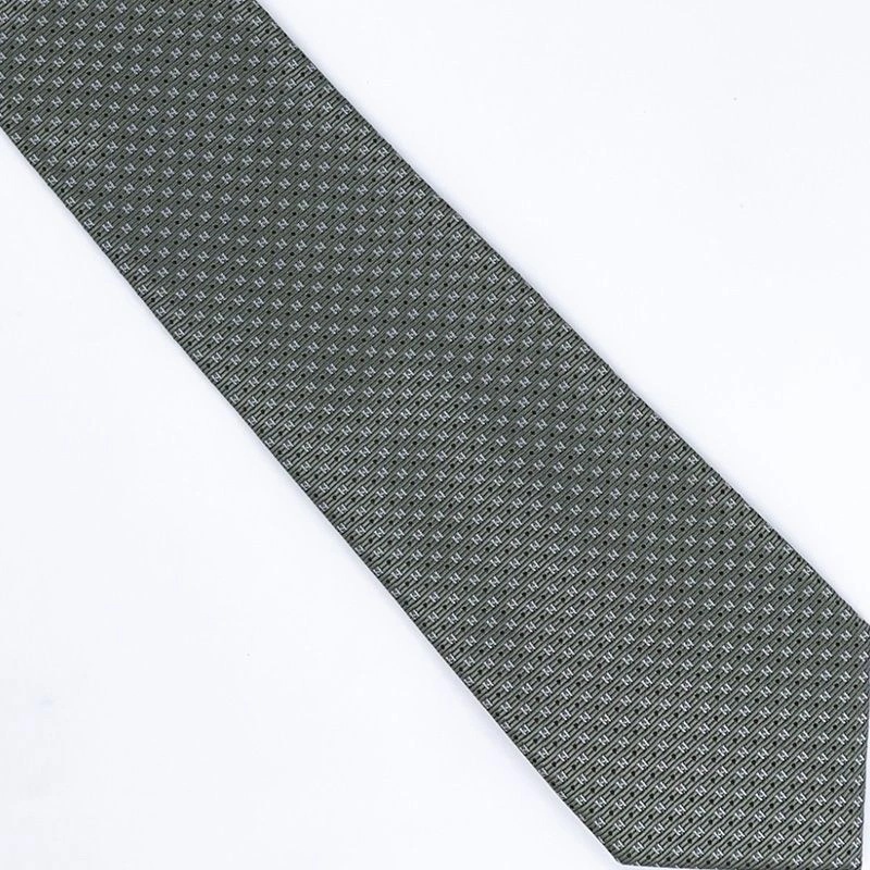 Hermes Tie 7 Mega Chariot Tie In Green - Image 4