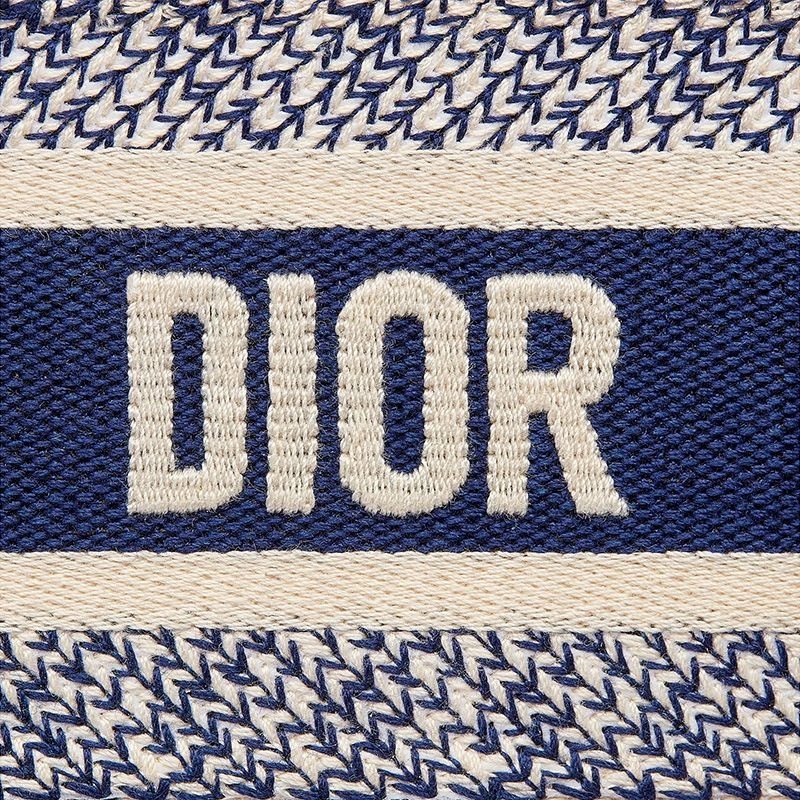 Mini Dior Book Tote Toile De Jouy Motif Canvas Blue - Image 4