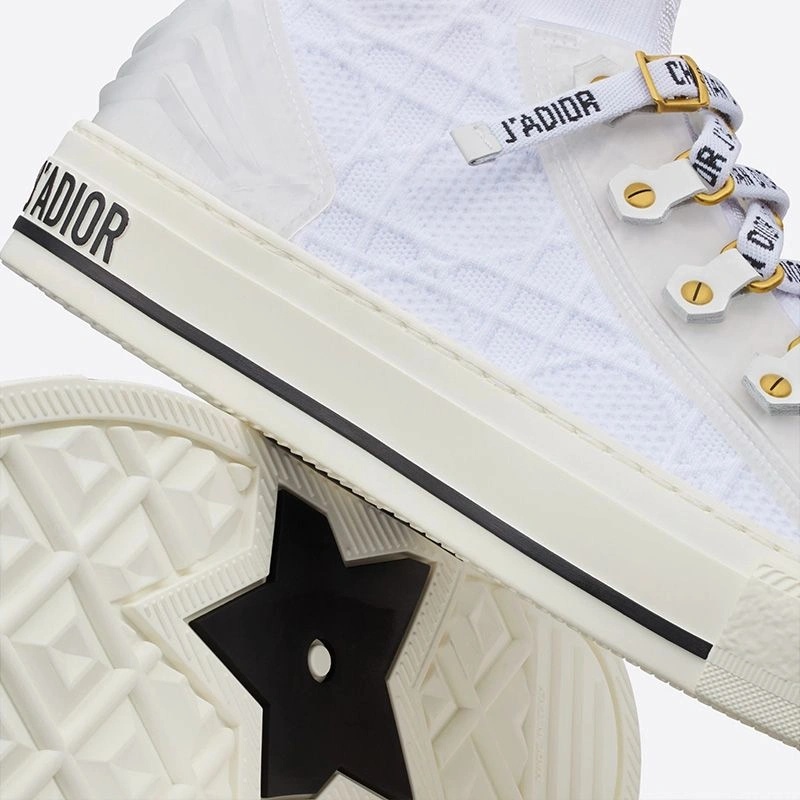 Walk'n'Dior Sneakers Women Cannage Technical Mesh White - Image 4