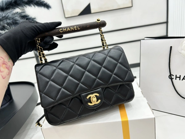 CHANEL SMALL FLAP BAG WITH TOP HANDLE SmartChoice 954 - Image 4
