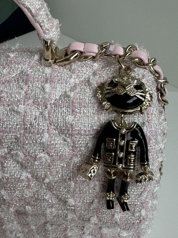 ModernLook CHANEL FLAP BAG WITH TOP HANDLE-20*12*6cm 907 - Image 5